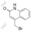 4-溴甲基喹啉-2-酮结构式
