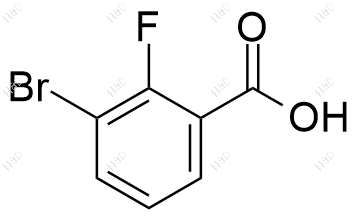 3-溴-2-氟苯甲酸结构式