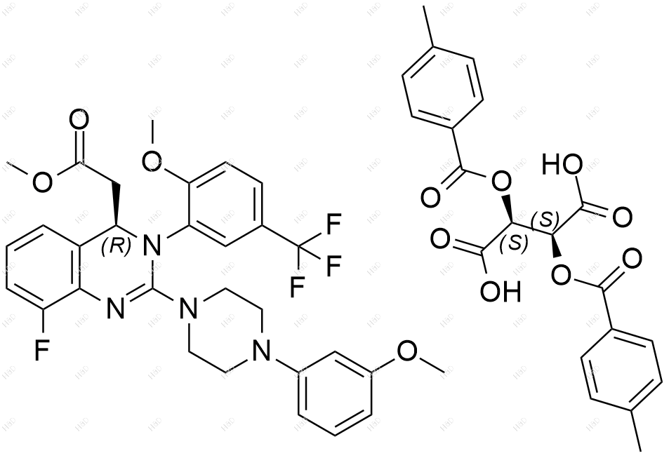 来特莫韦杂质6(二对甲苯酰基-D-酒石酸)结构式