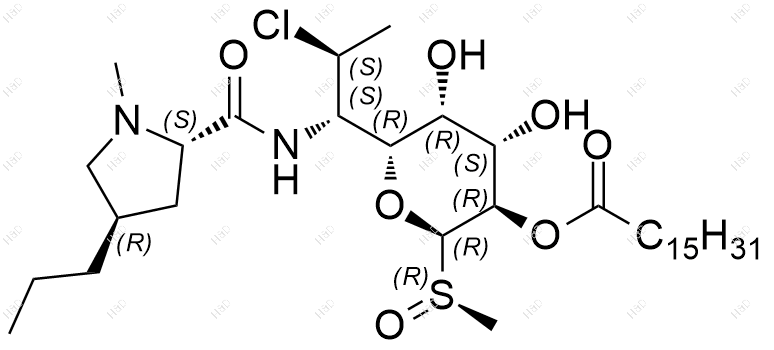 (R)-克林霉素棕榈酸酯亚砜结构式