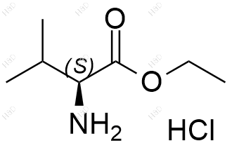 L-缬氨酸乙酯盐酸盐化学结构式