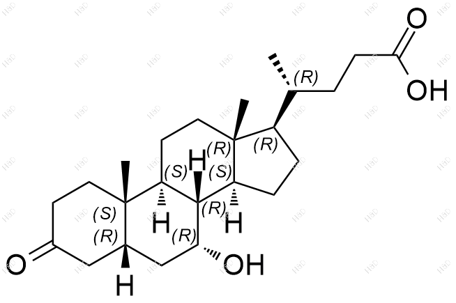 鹅去氧胆酸杂质7化学结构式
