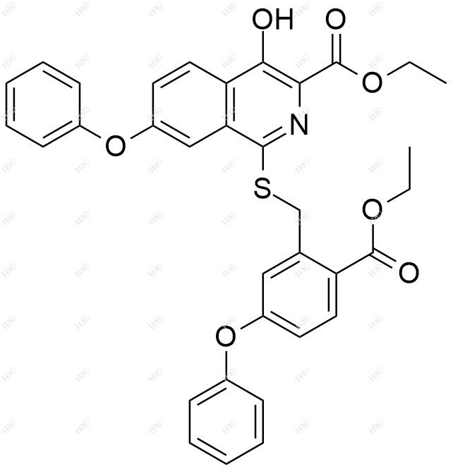罗沙司他杂质77结构式
