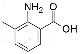 2-氨基-3-甲基苯甲酸化学结构式
