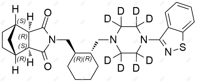 鲁拉西酮-D8结构式