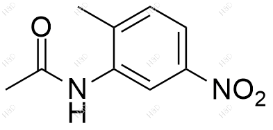 N-(2-甲基-5-硝基苯基)乙酰胺化学结构式