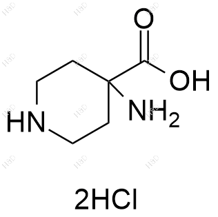 4-氨基哌啶-4-羧酸二盐酸盐化学结构式