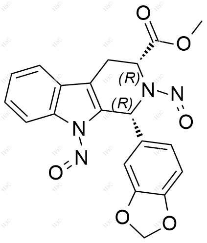 他达拉非亚硝基杂质90结构式