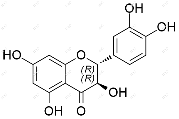 二氢槲皮素化学结构式