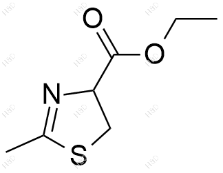 2-甲基-2-噻唑啉-4-羧酸乙酯结构式