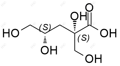 alpha-异糖精酸化学结构式