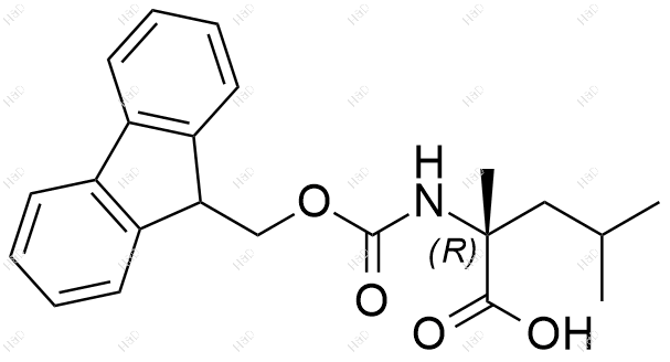 Fmoc-α-甲基-D-亮氨酸结构式