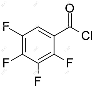 2,3,4,5-四氟苯甲酰氯化学结构式