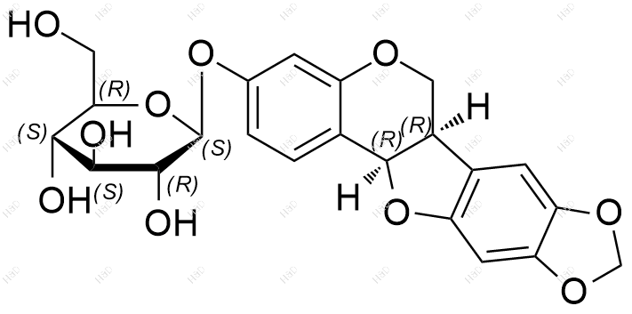 三叶豆紫檀苷化学结构式