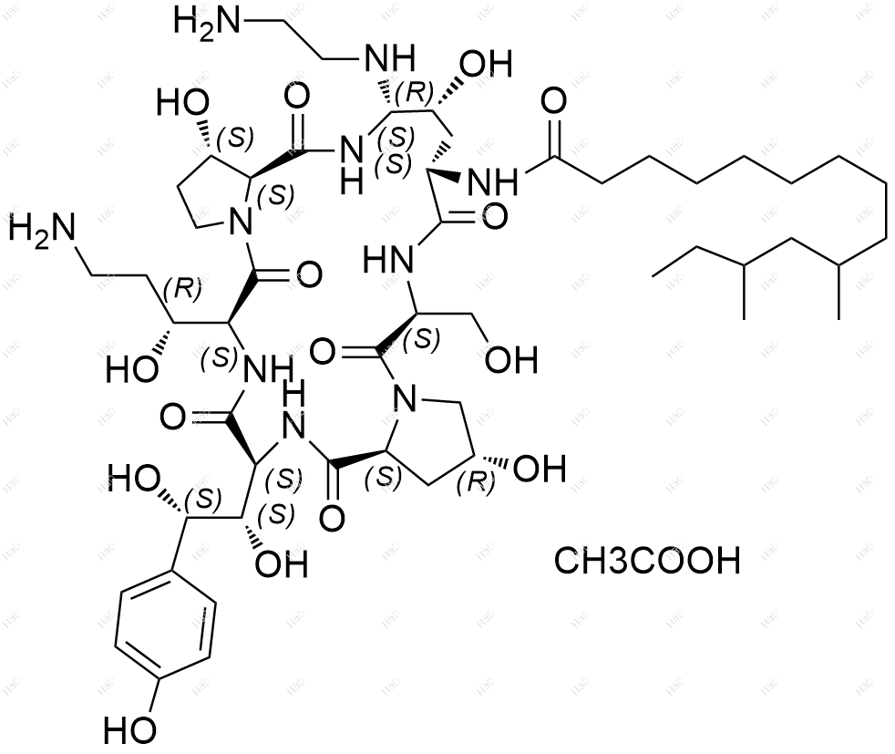 卡泊芬净杂质A(三氟乙酸盐)结构式
