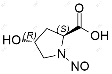 N-亚硝基-L-羟脯氨酸结构式
