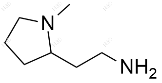 N-甲基-2-(2-氨乙基)-吡咯烷化学结构式