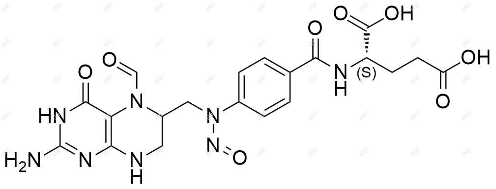 N-亚硝基左旋亚叶酸杂质5结构式