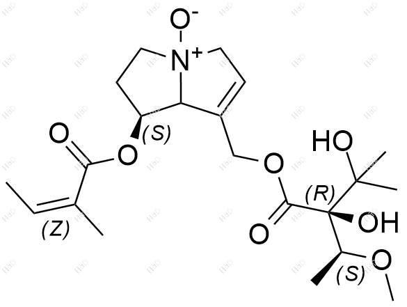 毛果天芥菜碱N-氧化物化学结构式