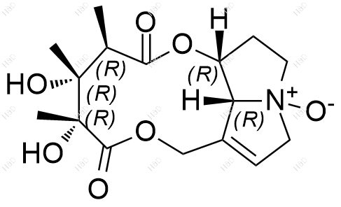 野百合碱N-氧化物化学结构式