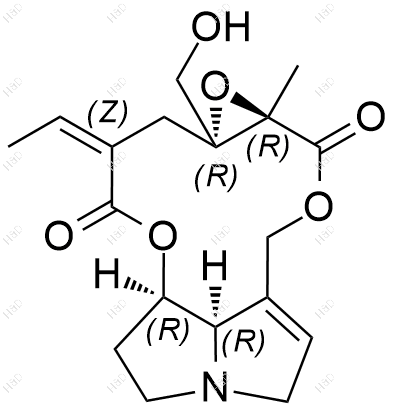 芝麻菜叶千里光碱结构式