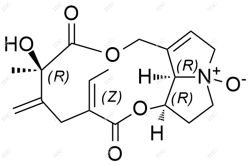 千里光非灵N-氧化物化学结构式