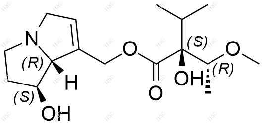 天芥菜碱化学结构式