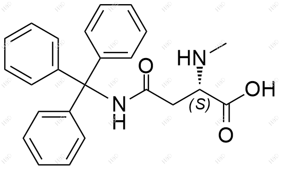 N-Me-L-Asn(Trt)-OH结构式
