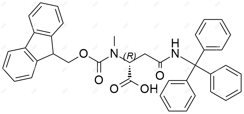 Fmoc-D-N-Me- Asn(Trt)-OH结构式