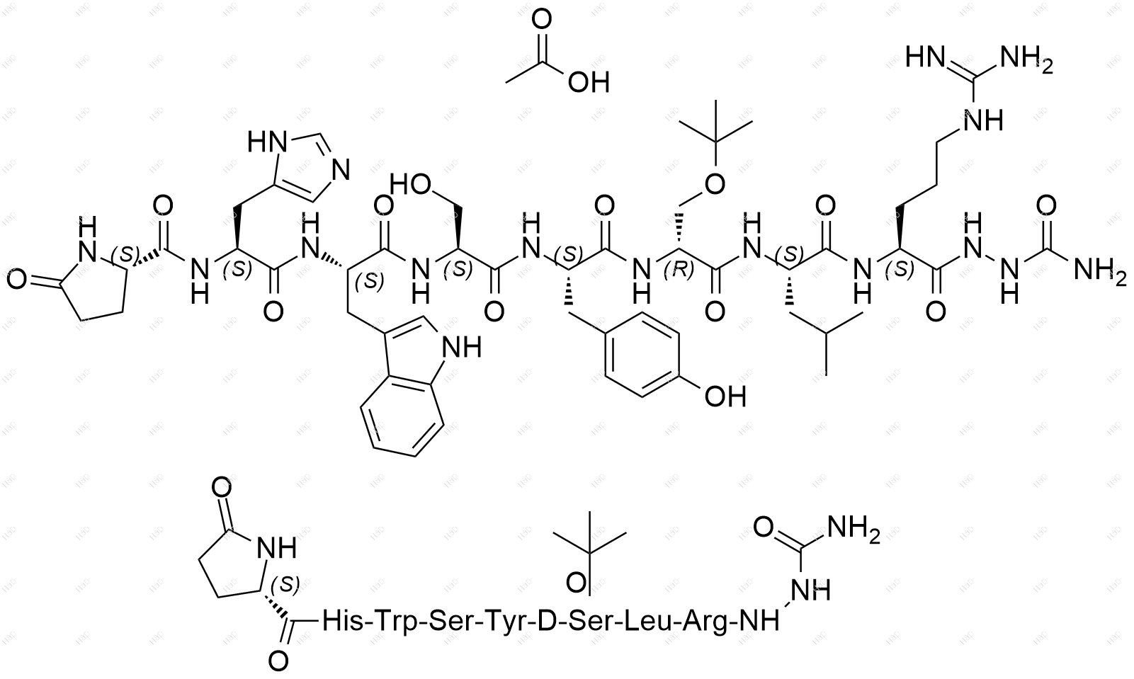 戈舍瑞林EP杂质D(醋酸盐)结构式