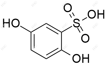 2,5-二羟基苯磺酸化学结构式