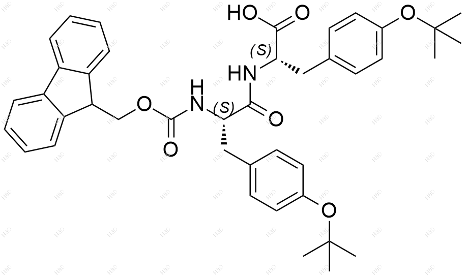 Fmoc-Tyr(tBu)-Tyr(tBu)-OH结构式