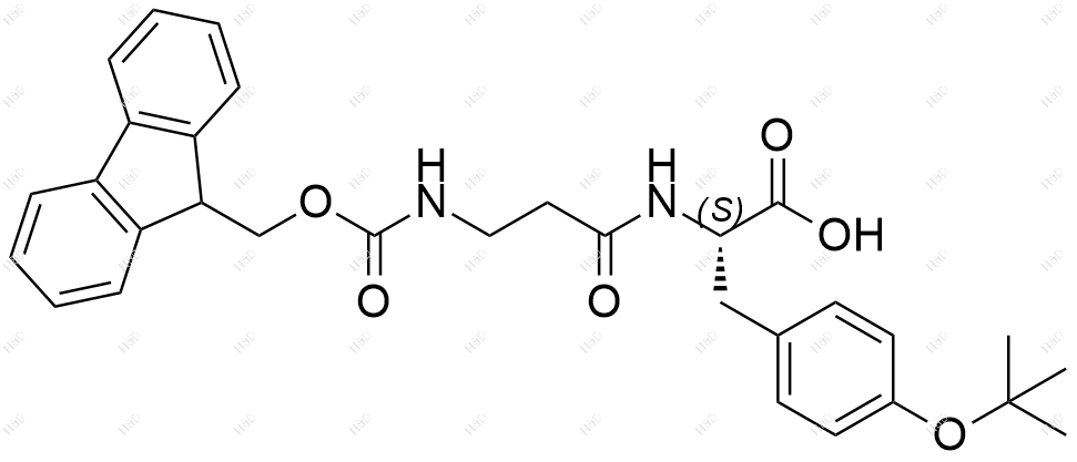 Fmoc-β-Ala-Tyr(tBu)-OH结构式