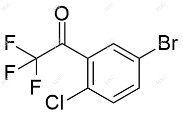 1-(5-溴-2-氯苯基)-2,2,2-三氟乙酮化学结构式