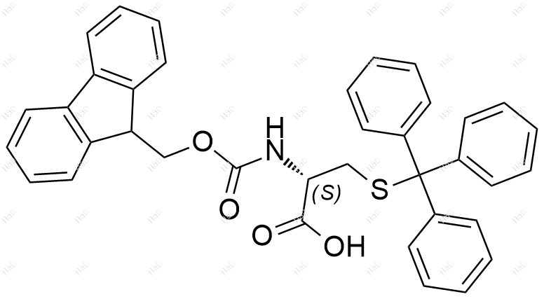 Fmoc-D-Cys(Trt)-OH结构式