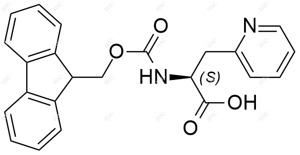 Fmoc-3-(2-Pyridyl)-Ala-OH结构式