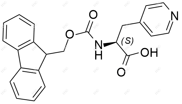 Fmoc-3-(4-Pyridyl)-Ala-OH化学结构式