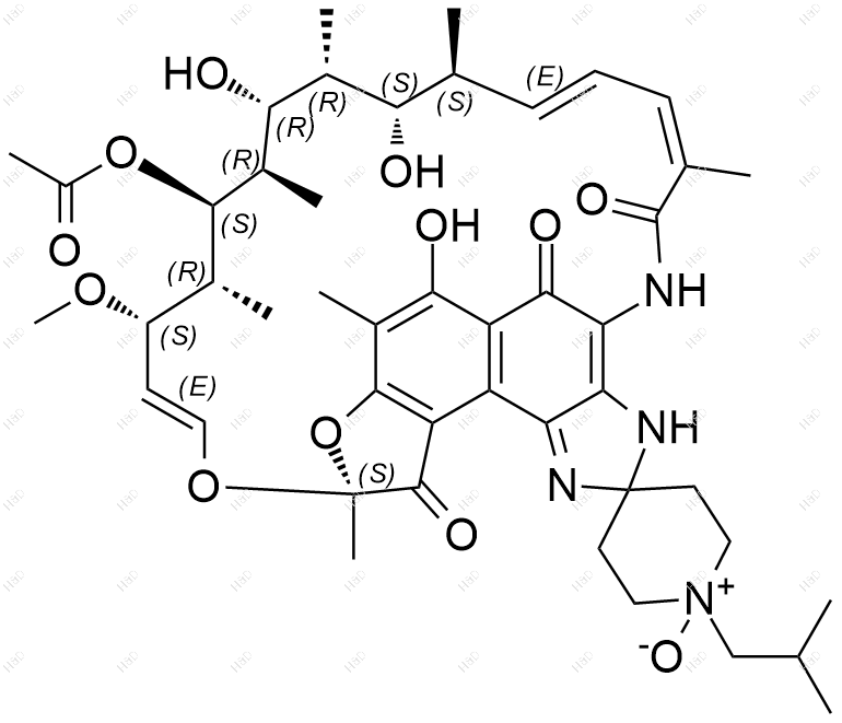 利福布汀 N-氧化物化学结构式