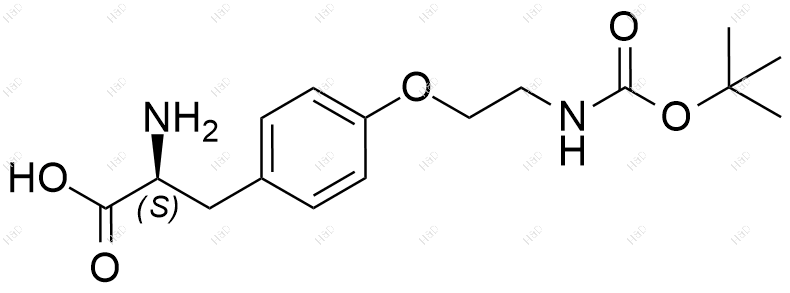 H-4-[2-(Boc-NH)EtO]-Phe-OH结构式