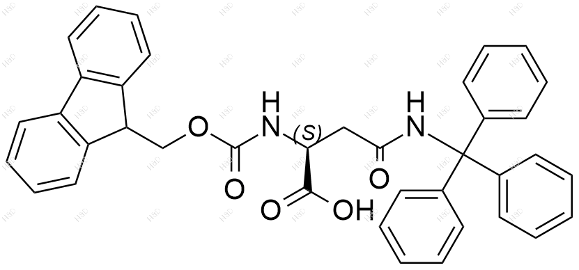 Fmoc-Asn(Trt)-OH结构式