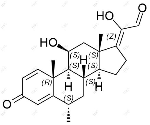 甲泼尼龙EP杂质D(Z式)结构式