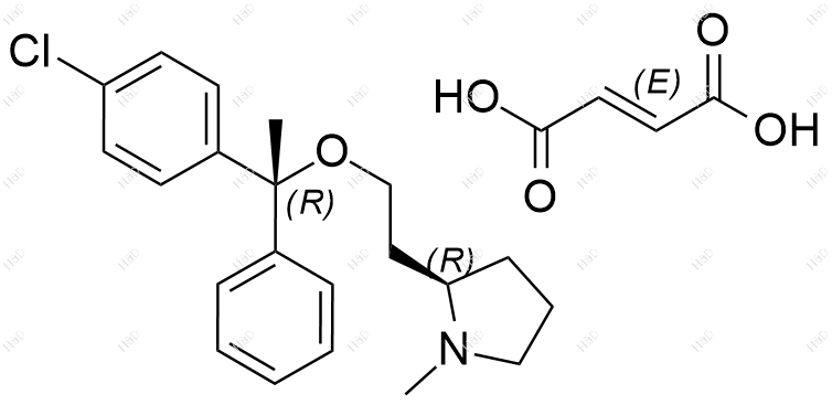 富马酸氯马斯汀结构式