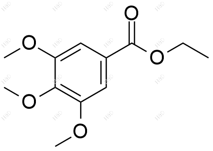 3,4,5-三甲氧基苯甲酸乙酯化学结构式