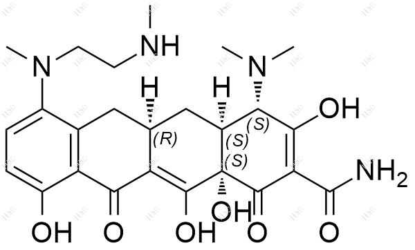 米诺环素氨基乙基衍生物结构式