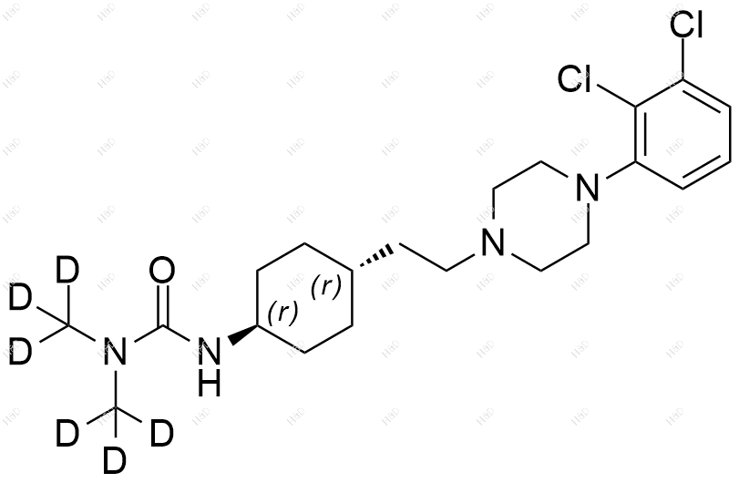 卡利拉嗪-d6结构式