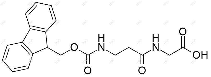 Fmoc-β-Ala-Gly-OH结构式