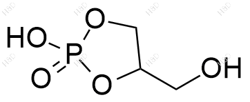 2-羟基-4-(羟甲基)-1,3,2-二氧磷环烷 2-氧化物结构式