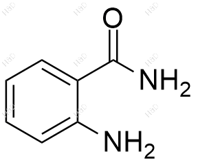 2-氨基苯甲酰胺结构式