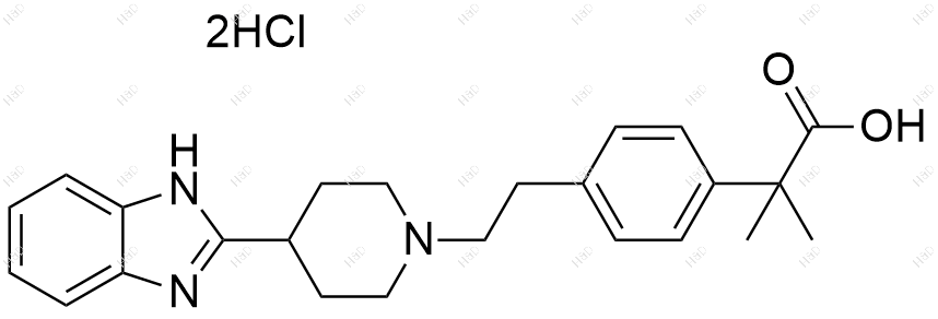 比拉斯汀杂质12(双盐酸盐)结构式