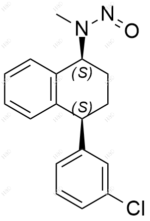 N-亚硝基 (1S,4S)-舍曲林EP杂质D结构式